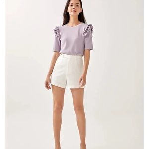 Ruffle knit top